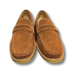 J Crew Ludlow Penny Loafers in Snuff Suede